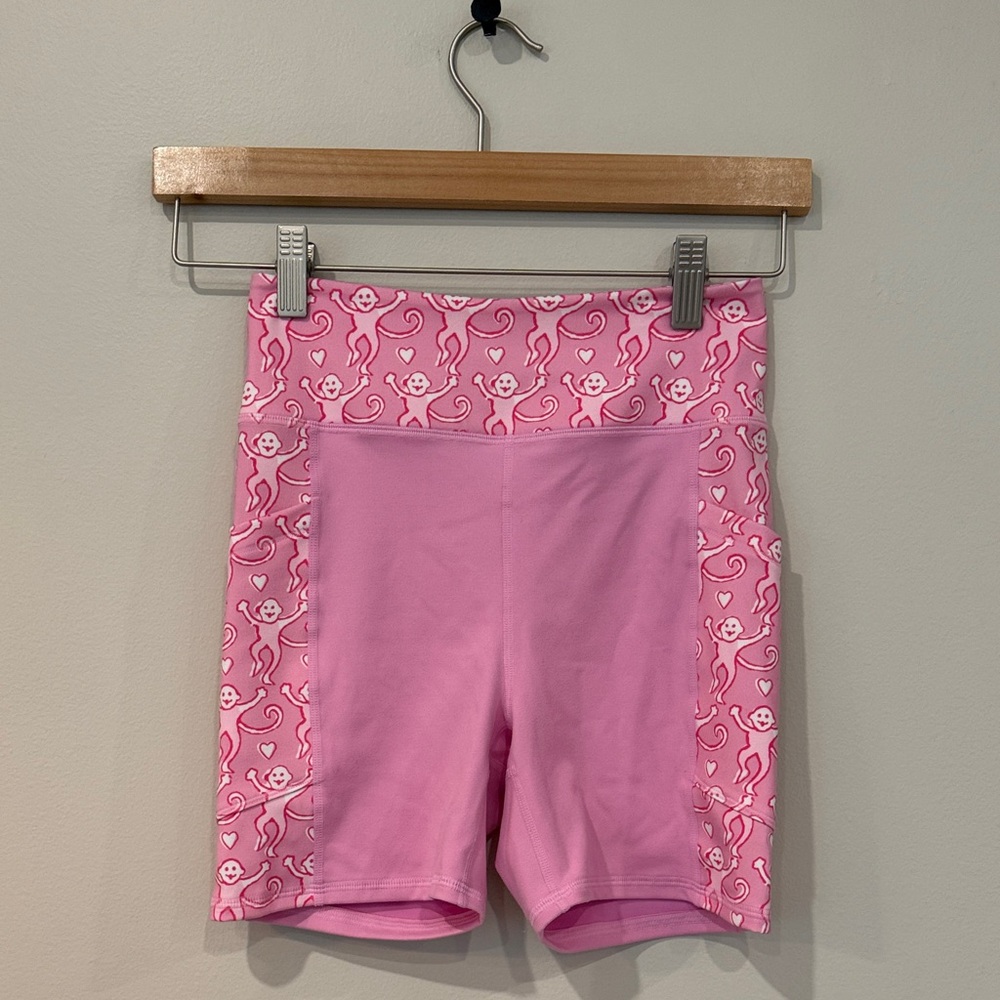 Roller Rabbit Pink Monkey Pattern Lovely Monkey K… - image 1